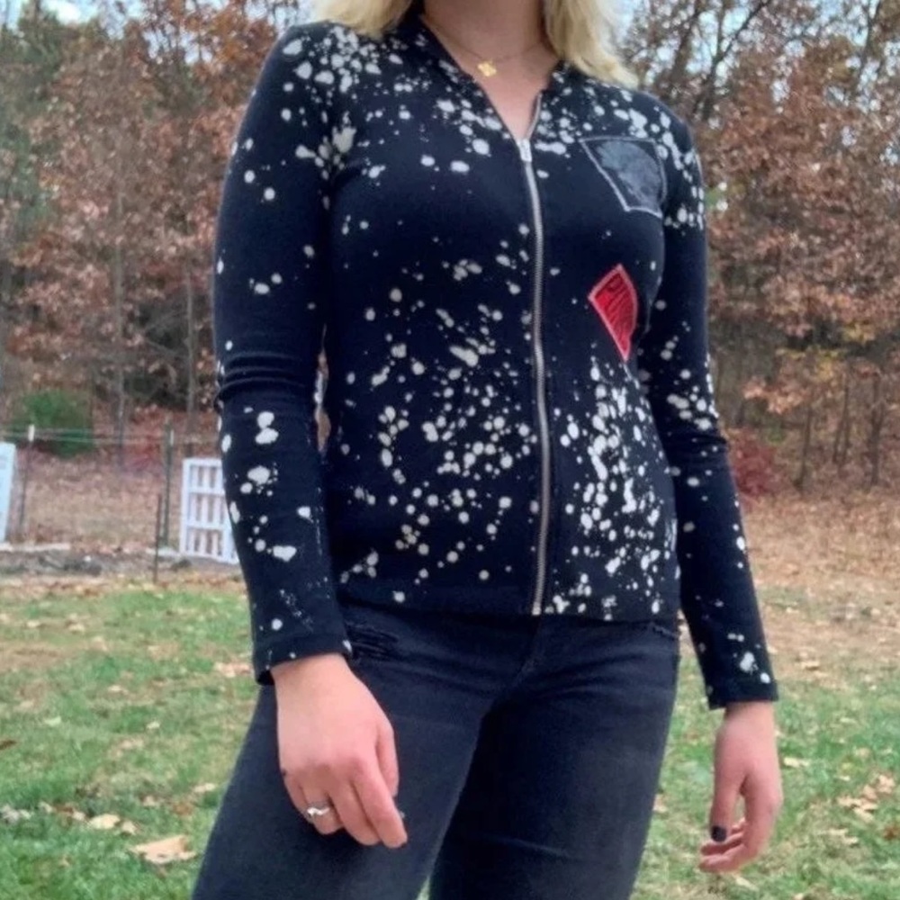 Stylish Black and White Women's Jacket